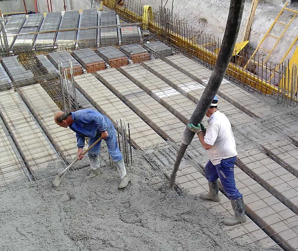 Основные этапы бетонных работ